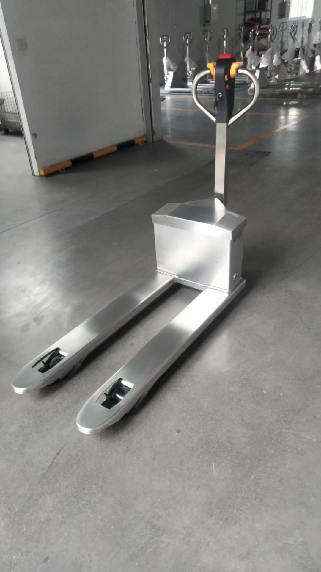 Stainless steel electric pallet ruck-can add scale battery electric pallet jack- WELIFTRICH
